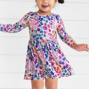 Little Sleepies Sweet Pea Floral Twirl Dress 6/12 Months